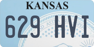 KS license plate 629HVI
