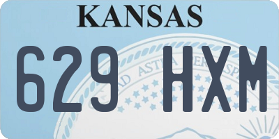 KS license plate 629HXM