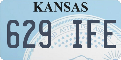 KS license plate 629IFE