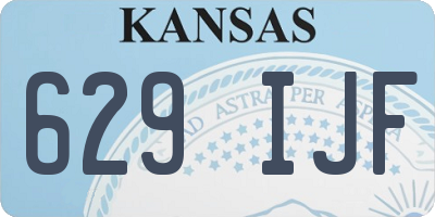 KS license plate 629IJF