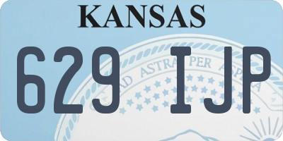 KS license plate 629IJP