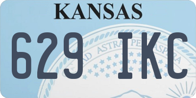 KS license plate 629IKC