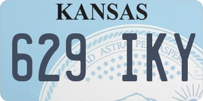 KS license plate 629IKY