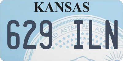 KS license plate 629ILN