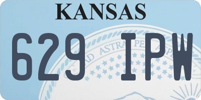 KS license plate 629IPW