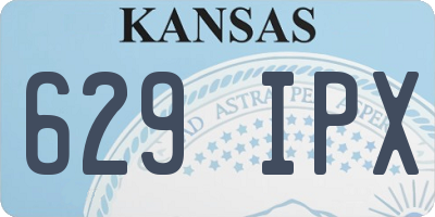 KS license plate 629IPX