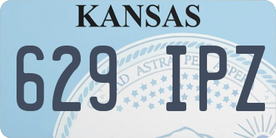 KS license plate 629IPZ