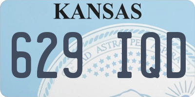 KS license plate 629IQD