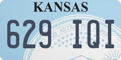 KS license plate 629IQI