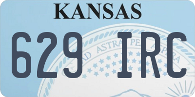 KS license plate 629IRC