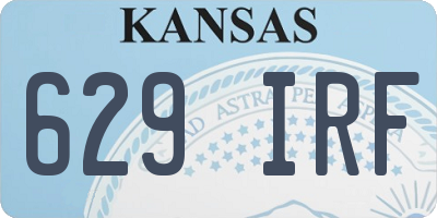 KS license plate 629IRF