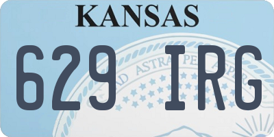 KS license plate 629IRG