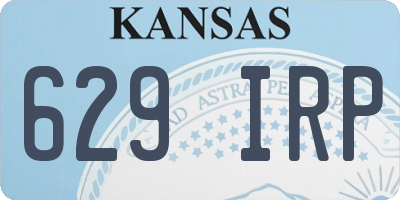 KS license plate 629IRP