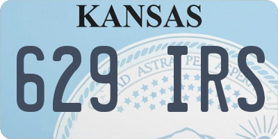 KS license plate 629IRS