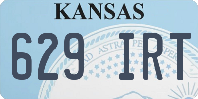 KS license plate 629IRT