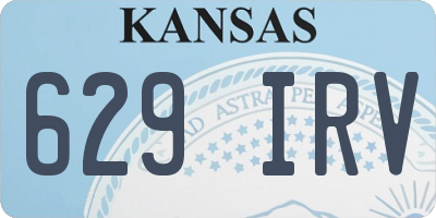 KS license plate 629IRV