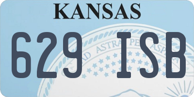 KS license plate 629ISB