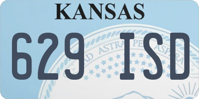 KS license plate 629ISD