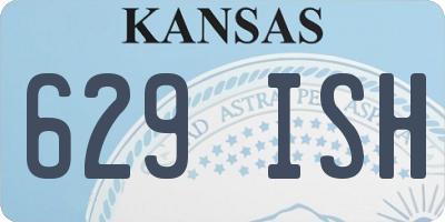 KS license plate 629ISH