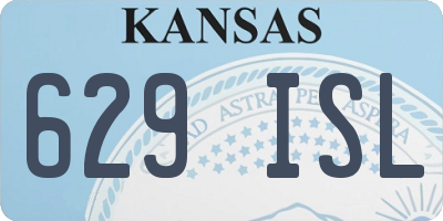 KS license plate 629ISL