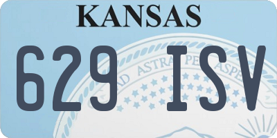 KS license plate 629ISV