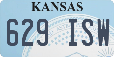 KS license plate 629ISW