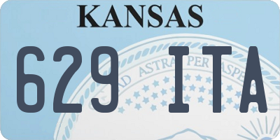 KS license plate 629ITA