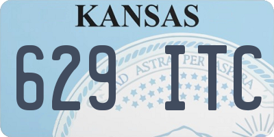 KS license plate 629ITC