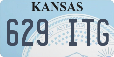 KS license plate 629ITG