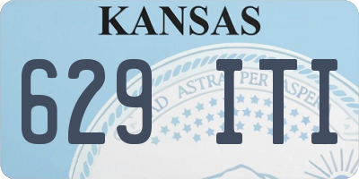 KS license plate 629ITI