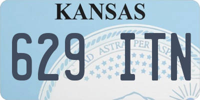KS license plate 629ITN