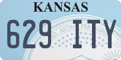 KS license plate 629ITY