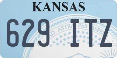 KS license plate 629ITZ