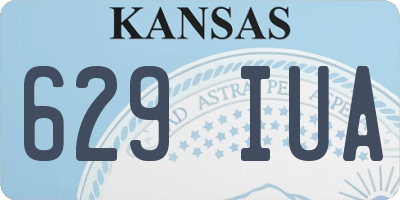 KS license plate 629IUA