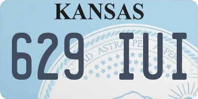 KS license plate 629IUI