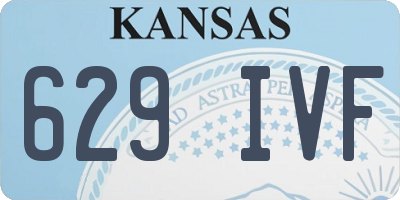 KS license plate 629IVF