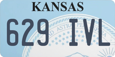 KS license plate 629IVL
