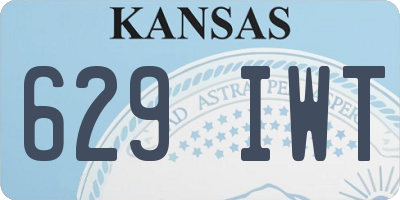KS license plate 629IWT