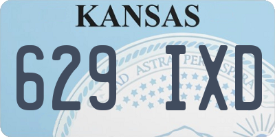 KS license plate 629IXD