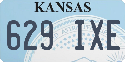 KS license plate 629IXE