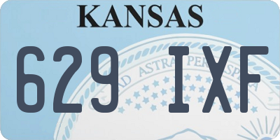 KS license plate 629IXF