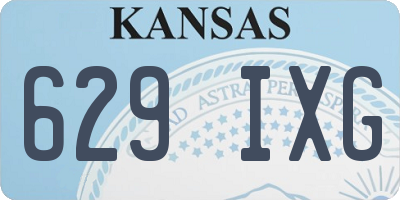 KS license plate 629IXG