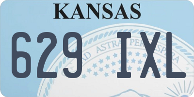 KS license plate 629IXL