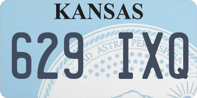 KS license plate 629IXQ