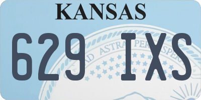 KS license plate 629IXS