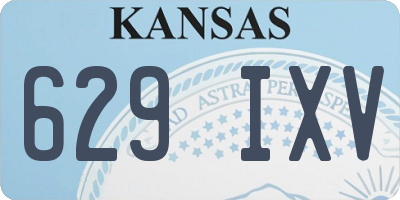 KS license plate 629IXV