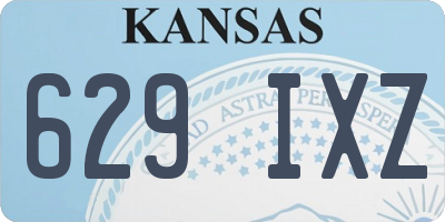 KS license plate 629IXZ