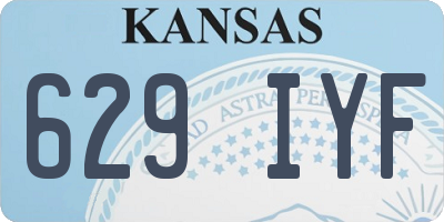 KS license plate 629IYF