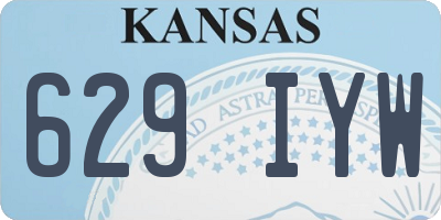 KS license plate 629IYW