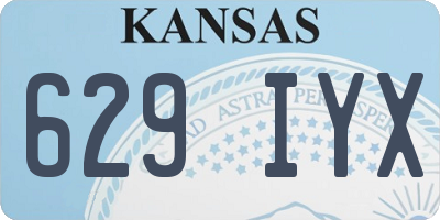 KS license plate 629IYX